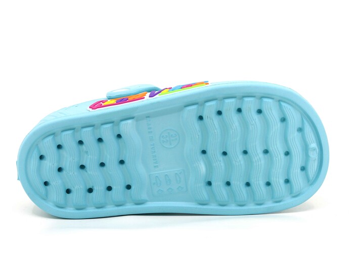 Calx Filet EF7085 Etiketli Eva Cross Terlik Mint Mavi