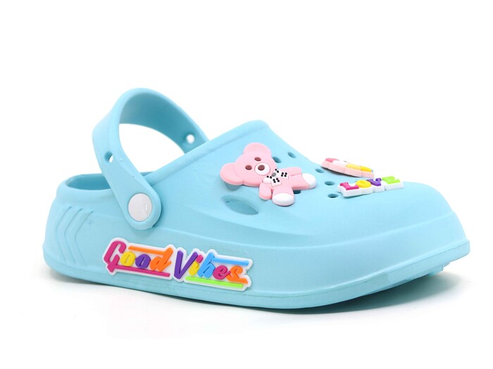 Calx Filet EF7085 Etiketli Eva Cross Terlik Mint Mavi