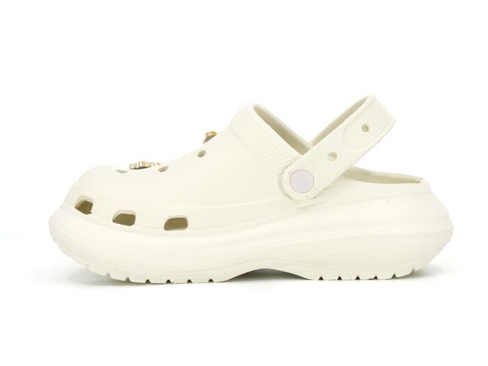 Calx Filet EF7090 Platform Taşlı Kelebekli Eva Cross Terlik Krem - Calx (1)