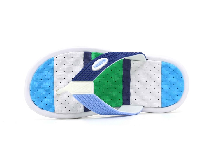 Calx Filet F660 Eva Parmak Arası Terlik Beyaz - Mavi - Calx (1)