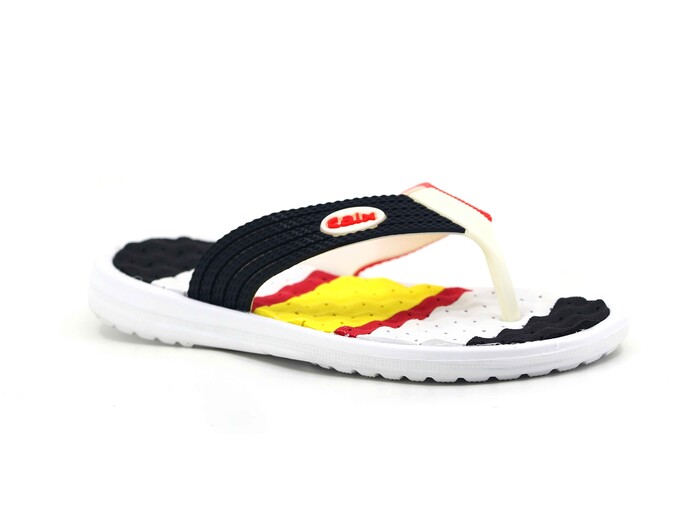 Calx Filet F660 Eva Parmak Arası Terlik Beyaz - Siyah - Calx