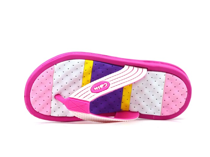Calx Filet F660 Eva Parmak Arası Terlik Fuşya - Beyaz - Calx (1)