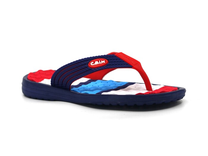 Calx Filet F660 Eva Parmak Arası Terlik Lacivert - Beyaz 