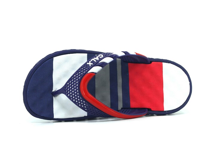 Calx Filet F790 Lux Eva Parmak Arası Terlik Lacivert - Kırmızı - 2