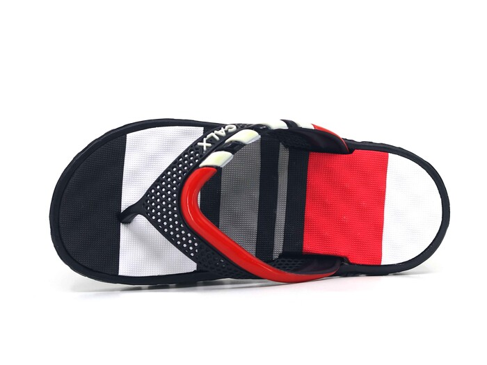 Calx Filet F790 Lux Eva Parmak Arası Terlik Siyah - Kırmızı - 2