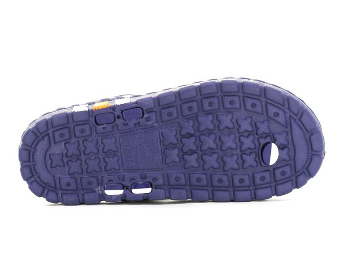 Calx Garson G535 Masajlı Parmak Arası Terlik Lacivert - Turuncu - 4