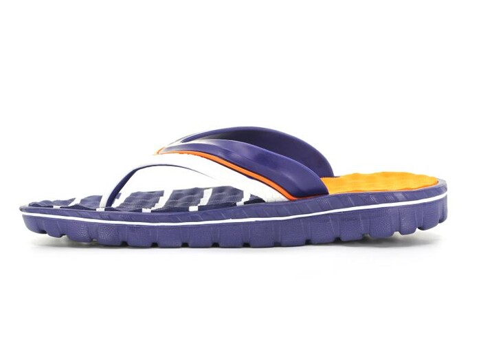 Calx Garson G535 Masajlı Parmak Arası Terlik Lacivert - Turuncu * - Calx (1)