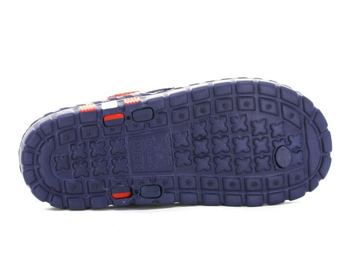 Calx Garson G550 Masajlı Eva Parmak Arası Terlik Lacivert - Kırmızı - 3