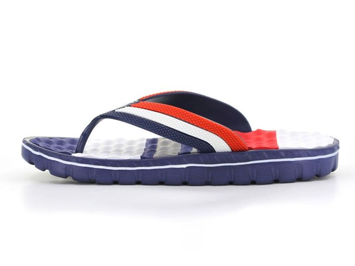 Calx Garson G550 Masajlı Eva Parmak Arası Terlik Lacivert - Kırmızı - Calx (1)