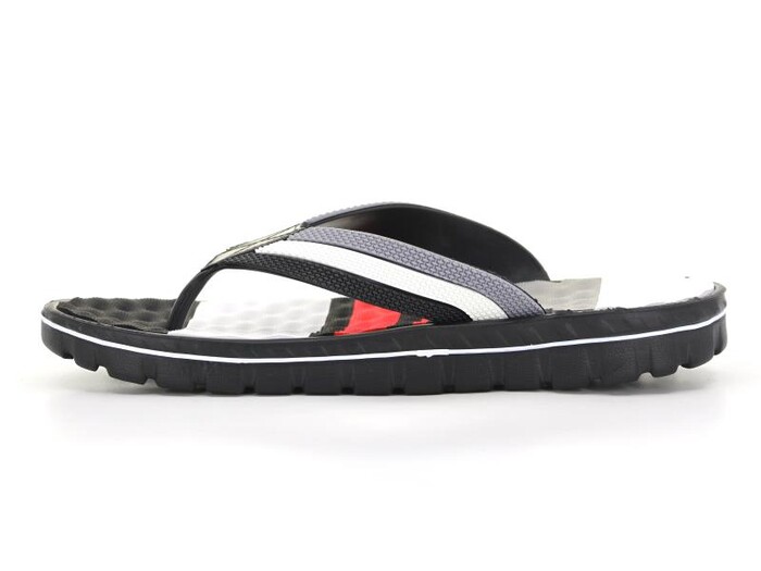 Calx Garson G550 Masajlı Eva Parmak Arası Terlik Siyah - Gri - Calx (1)