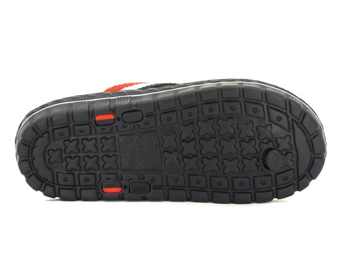 Calx Garson G550 Masajlı Eva Parmak Arası Terlik Siyah - Kırmızı - 3