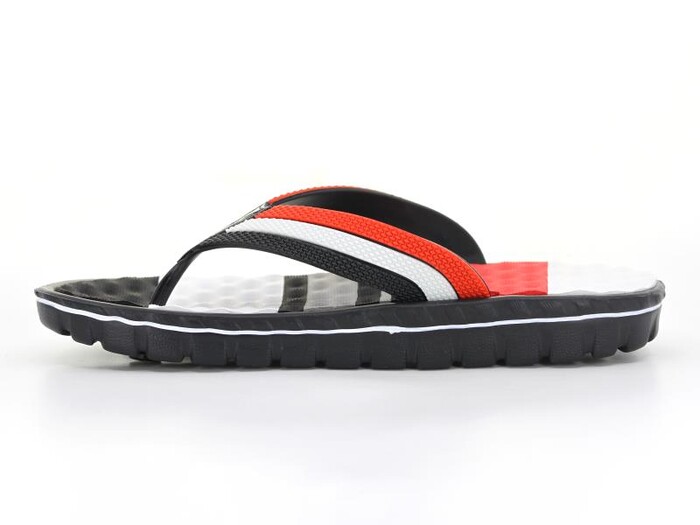 Calx Garson G550 Masajlı Eva Parmak Arası Terlik Siyah - Kırmızı - Calx (1)