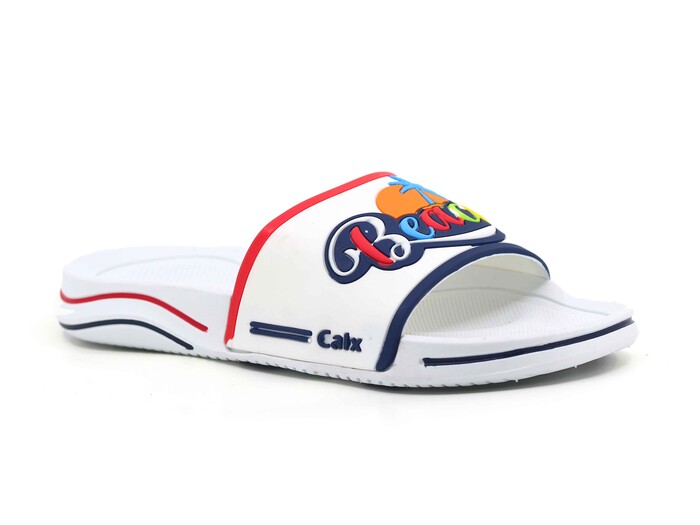 Calx Garson GK05 Beach Lüks Kaydırmaz Terlik Beyaz - Calx