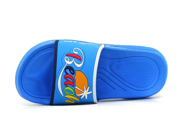 Calx Garson GK05 Beach Lüks Kaydırmaz Terlik Mavi - Calx (1)