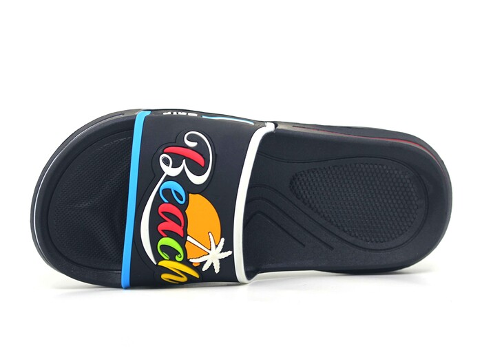 Calx Garson GK05 Beach Lüks Kaydırmaz Terlik Siyah - Calx (1)