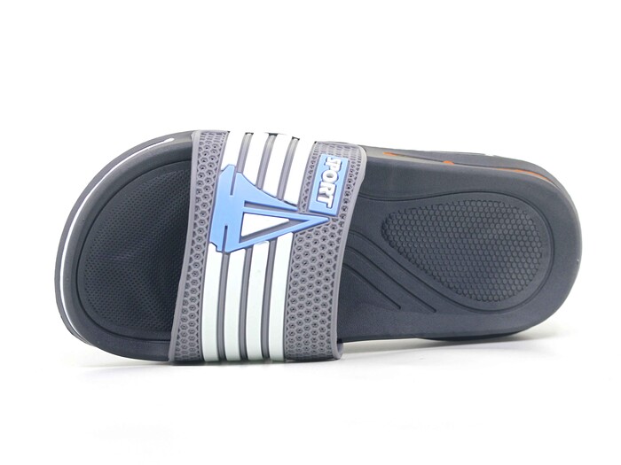 Calx Garson GK06 Sport Delikli Lüks Kaydırmaz Terlik Gri - Calx (1)