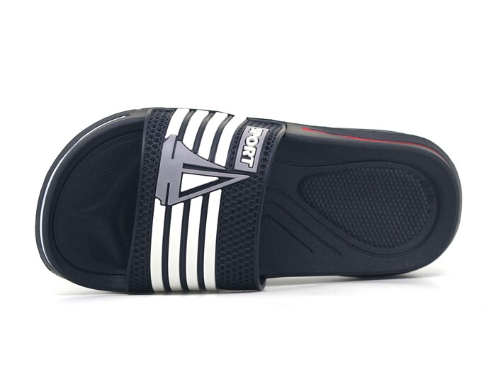 Calx Garson GK06 Sport Delikli Lüks Kaydırmaz Terlik Siyah - 2