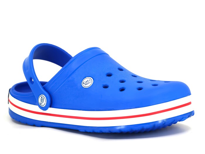 Calx Merdane EM4005 Tek Taban Sabo Poşetli Cross Terlik Royal Mavi - Calx