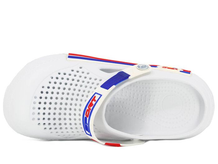 Calx Merdane EM4100 Enjeksiyon Eva Sabo Cross Terlik Beyaz - Calx (1)