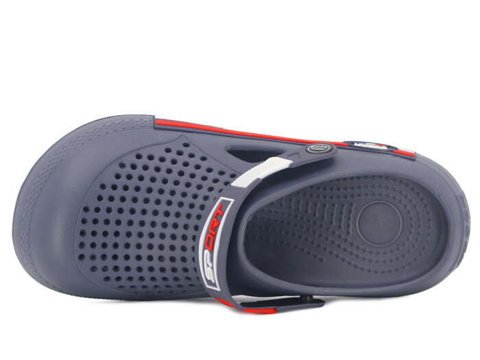 Calx Merdane EM4100 Enjeksiyon Eva Sabo Cross Terlik Koyu Gri - Calx (1)