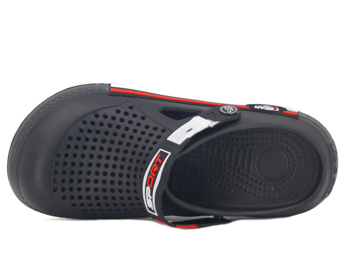 Calx Merdane EM4100 Enjeksiyon Eva Sabo Cross Terlik Siyah - Calx (1)