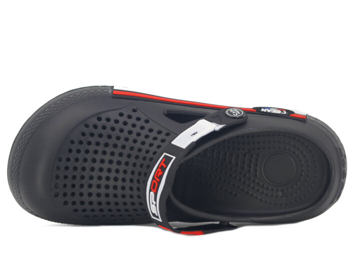 Calx Merdane EM4100 Enjeksiyon Eva Sabo Cross Terlik Siyah - 2