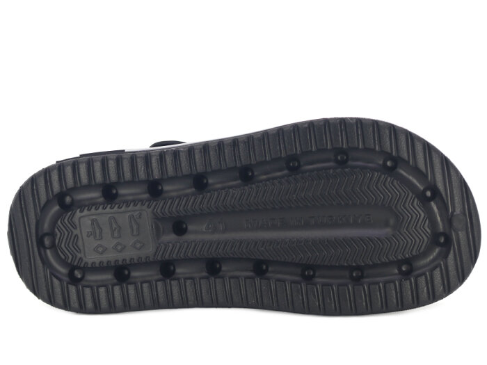 Calx Merdane EM4100 Enjeksiyon Eva Sabo Cross Terlik Siyah - 3