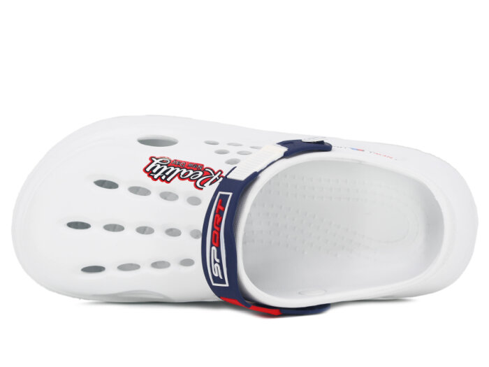 Calx Merdane EM4105 Enjeksiyon Eva Sabo Cross Terlik Beyaz - 2