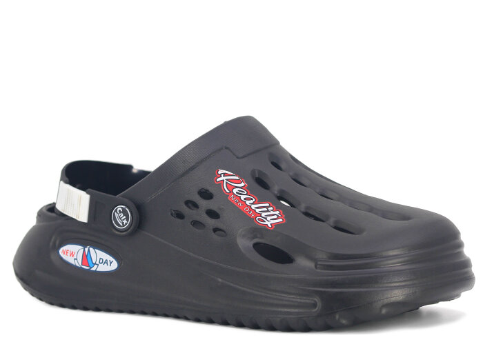 Calx Merdane EM4105 Enjeksiyon Eva Sabo Cross Terlik Siyah - Calx