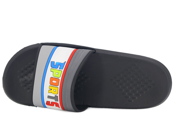 Calx Merdane M145 Masajlı Lux Eva Terlik Siyah - Beyaz - 2