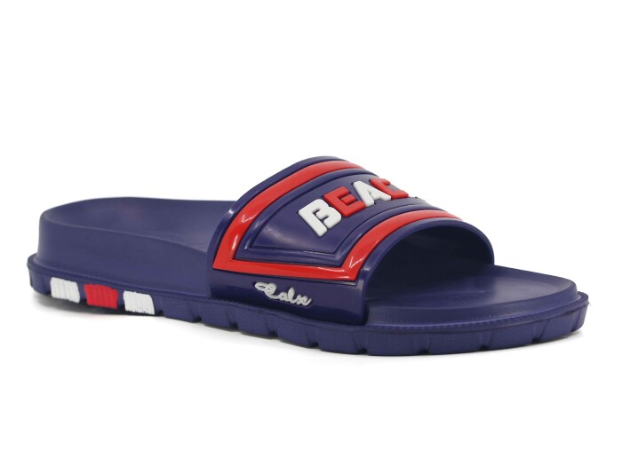 Calx Merdane M240 Masajlı Beach Lux Eva Terlik Lacivert - Kırmızı - 1