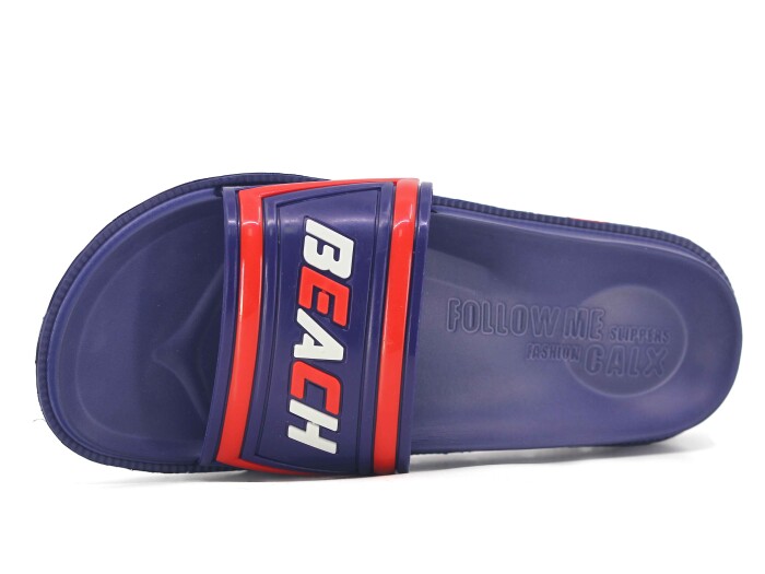 Calx Merdane M240 Masajlı Beach Lux Eva Terlik Lacivert - Kırmızı - 2