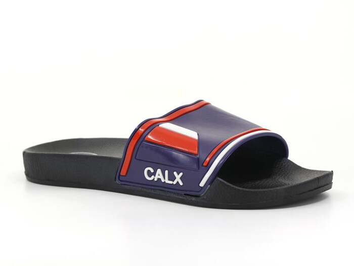 Calx Merdane MK-02 Kaydırmaz Terlik Siyah - Lacivert - Kırmızı 