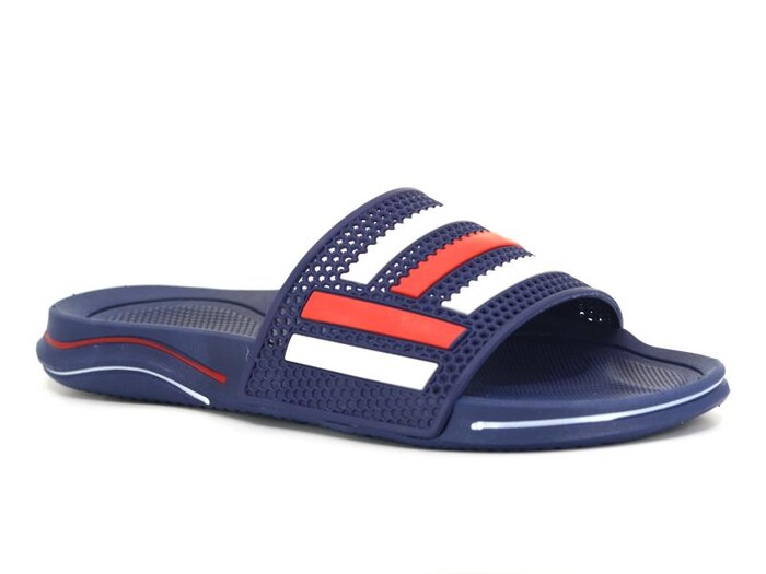 Calx Merdane MK06 Lüks Kaydırmaz Terlik Lacivert - Calx