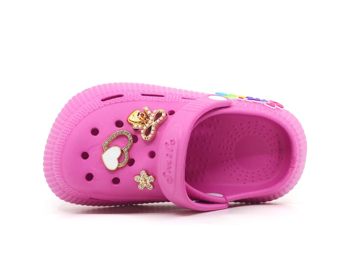 Calx Patik EP8130 Taşlı Eva Cross Terlik Fuşya - Calx (1)