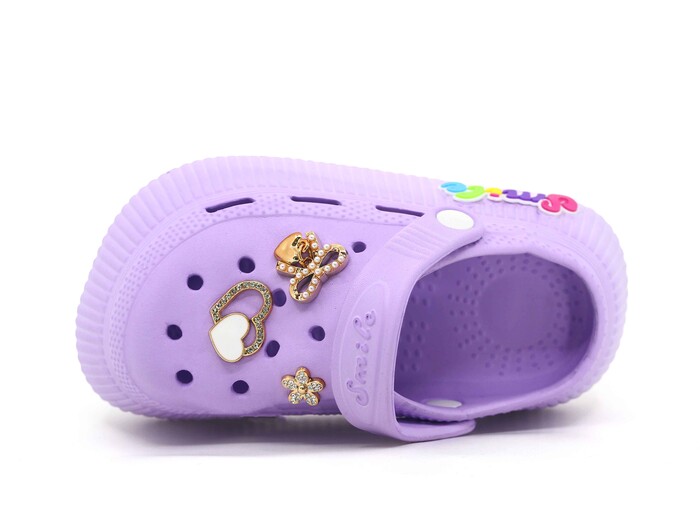 Calx Patik EP8130 Taşlı Eva Cross Terlik Mor - Calx (1)