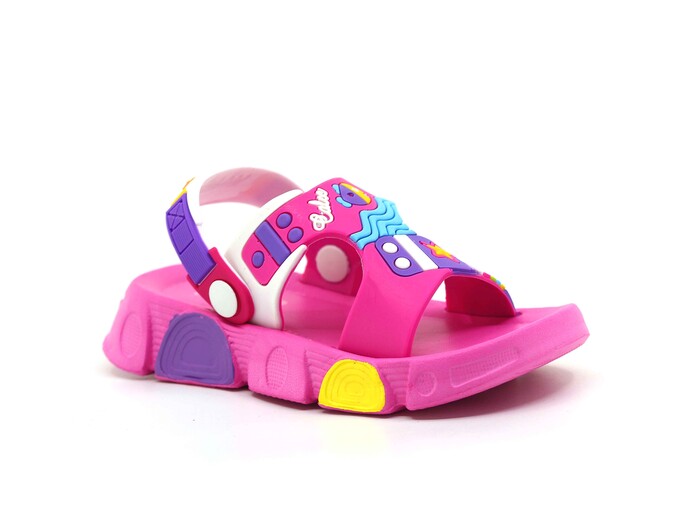 Calx Patik PS940 Eva Sandalet Beyaz - Fuşya