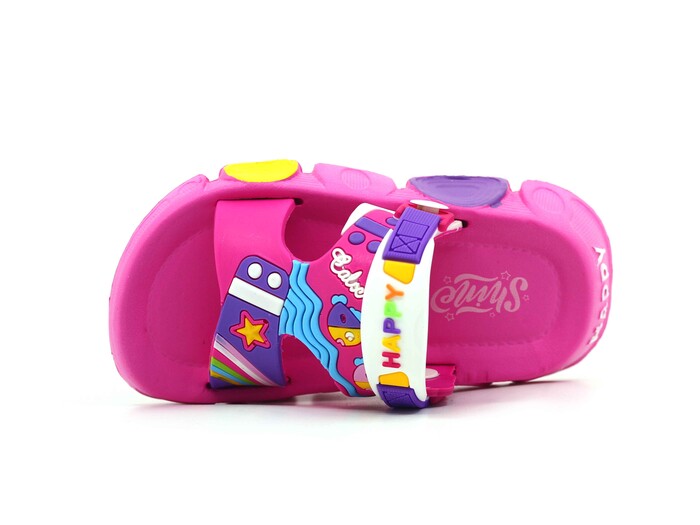 Calx Patik PS940 Eva Sandalet Beyaz - Fuşya
