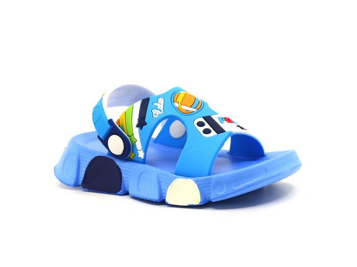 Calx Patik PS955 Eva Sandalet Beyaz - Mavi - Calx