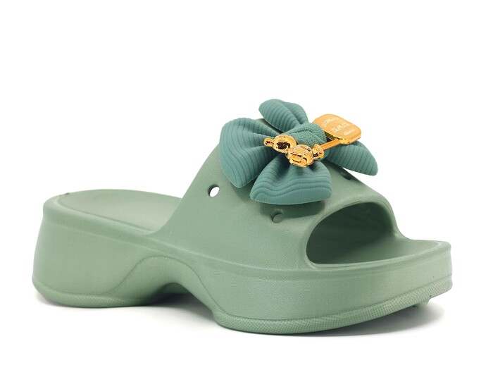 Sonimix Zenne EZ0156.07 Papyonlu Lux Eva Terlik Çağla Yeşili - Sonimix