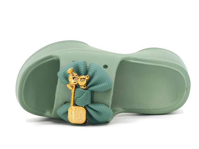 Sonimix Zenne EZ0156.07 Papyonlu Lux Eva Terlik Çağla Yeşili - Sonimix (1)