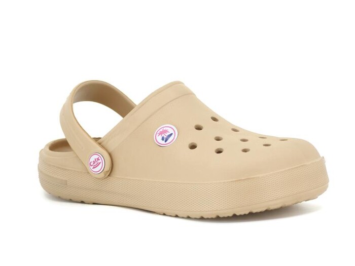 Calx Zenne EZ1050 Sabo Eva Cross Terlik Bej - Calx