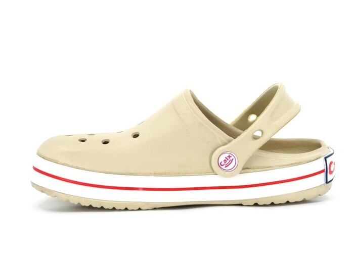 Calx Zenne EZ1070 Sabo Şeritli Eva Cross Terlik Bej - Calx (1)