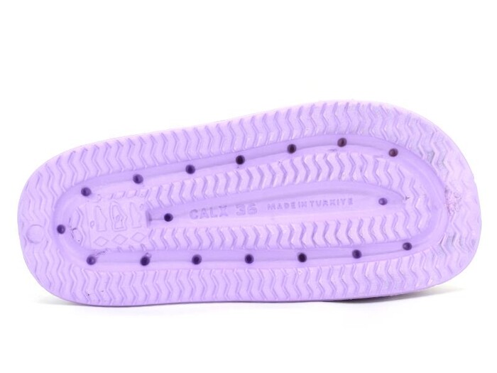 Calx Zenne EZ1210 Topuklu Pofuduk Enj. Lux Eva Terlik Mor - 3