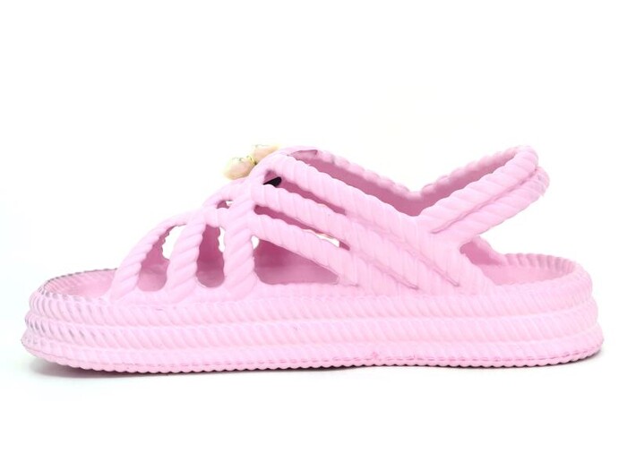 Calx Zenne EZ1270 Hasır Örgülü Eva Sandalet Pembe - Calx (1)