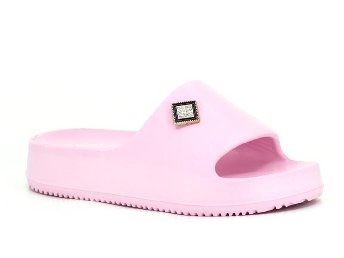 Calx Zenne EZ1290 Yzy Taşlı Lux Eva Terlik Pembe - Calx