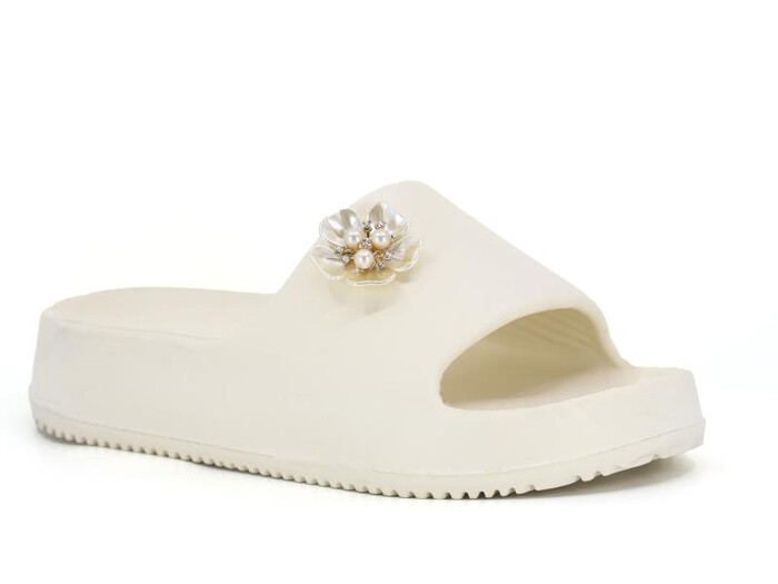 Calx Zenne EZ1290 Yzy Taşlı Lux Eva Terlik Sarı - Calx