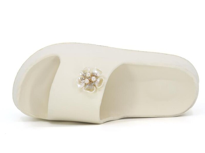 Calx Zenne EZ1290 Yzy Taşlı Lux Eva Terlik Sarı - Calx (1)