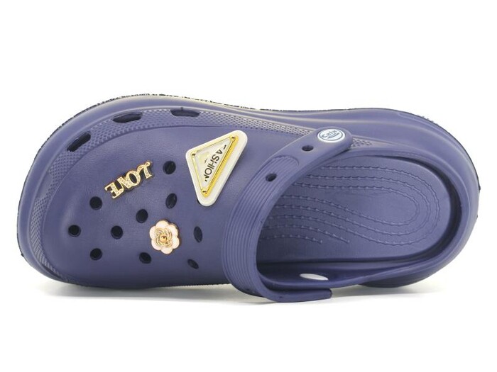 Calx Zenne EZ1315 Platform Eva Kutulu Cross Terlik Lacivert - Calx (1)