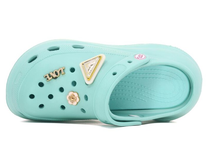 Calx Zenne EZ1315 Platform Eva Kutulu Cross Terlik Yeşil - Calx (1)